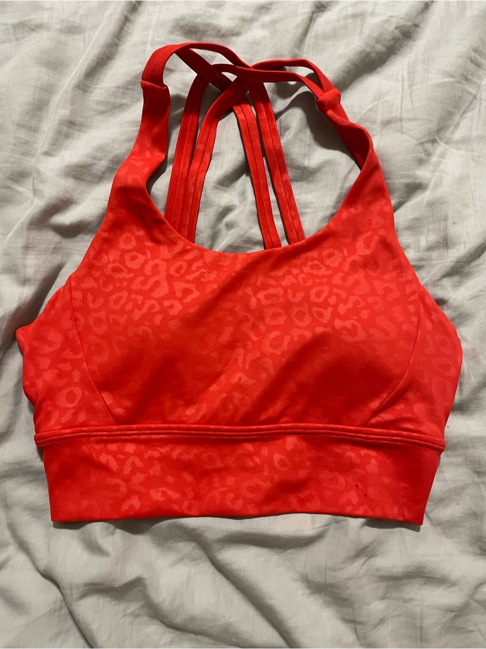 Buffbunny Red Leopard Print Rosa v2 Sports Bra